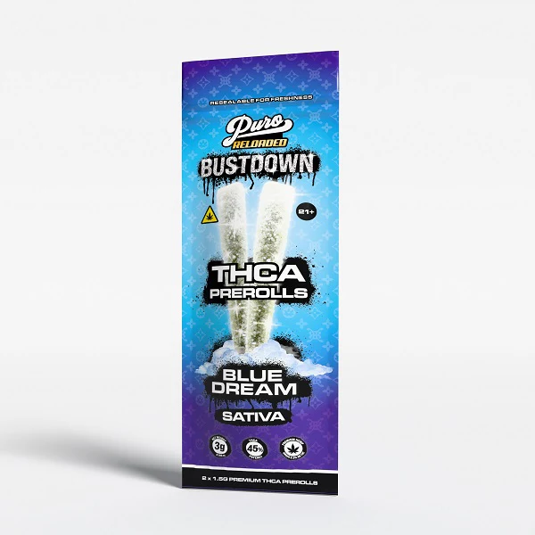 Puro Reloaded Bust Down Diamond THCA Prerolls | 2x1.5 Grams