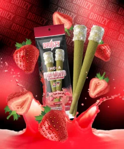 Driiizy THC-A Diamond Dipped Pre-rolls | 2 Gram | 2 Pack
