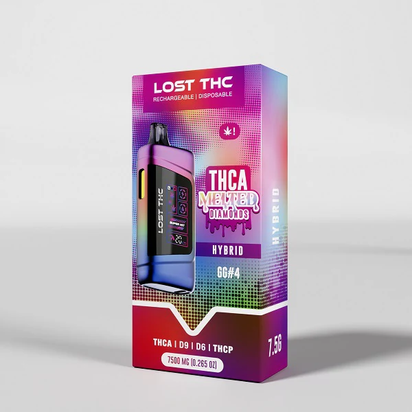 Lost THC V3 7.5 Gram THCA Melted Diamond Disposable | Rainbow Edition