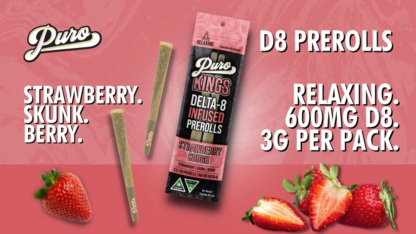Cannabinoids: 600mg Delta 8 THC | THCP | CBD | CBG Capacity: 3000mg Pre-rolls per pack: 2 Weight per pre-roll: 1500mg Strains: Premium indoor cannabis strains THC Levels: < 0.3% Delta-9 THC Certification: 3rd Party Lab Tested
