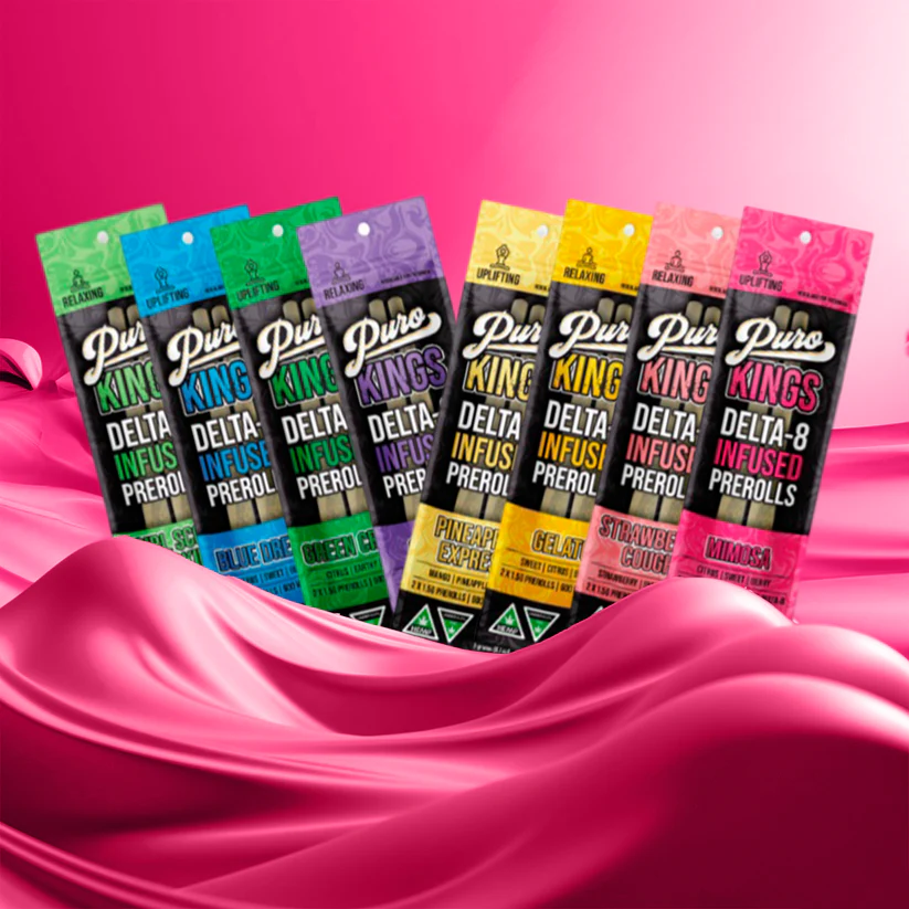 Puro KINGS Delta 8 Infused Pre-Roll | 1.5 Grams | 2 Pack